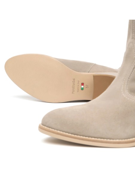 Nero Giardini stivale texano in camoscio